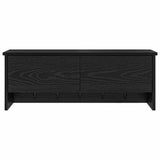 Wall-Mounted Coat Rack with Shelf Black Oak 80 x 20 x 30 cm 874340