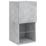 TV Cabinets with LED Lights 2 pcs Concrete Grey 30.5x30x60 cm 836994