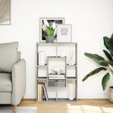 Bookcase Concrete Grey 63x20x90 cm Engineered Wood 858141
