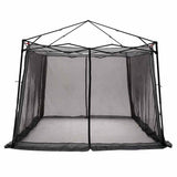 Inner Tent with Roof Grey and Orange 303 x 303 x 196 cm Taffeta 42001174