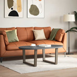Coffee Table Legs V-Shape 2 pcs Natural Steel 70x cm Steel 4012639