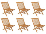 Garden Dining Set Warm brown Solid Teak Wood Medium Foldable 3059602