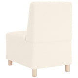 Modular Sofa Unit Armless 2 pcs Cream 55 x 74 x 82 cm 3399784