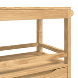 Kitchen Trolley FLORO Wax Brown 72.5 x 45 x 80 cm 42011251