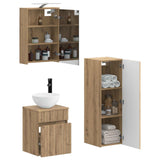 Bathroom Furniture Set 4 pcs Artisan Oak 3407470