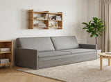 3 Seater Sofa Light Grey 220 x 81 x 82 cm Velvet 42041153