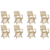 Folding Garden Chairs 8 pcs 54x61x88 cm Solid Wood Acacia 3214231