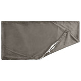 Cushion with Pillow HEERLEN 6 pcs Light Grey Velvet 924966