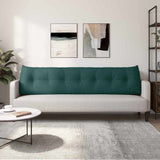Back Pillow Dark Green 200 x 24 x 50 cm Fabric 42014591