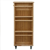 Kitchen Trolley with Wheels Natural 47.5 x 36 x 83 cm Bamboo 42028292