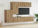 TV Wall Unit Wall-mounted 5 pcs Artisan Oak Engineered Wood 3402777
