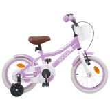 Kids Bike 14 Inches for 3-5 Years Old Purple 42009548