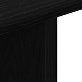 TV Cabinet with Castors Black Oak 80x40x45 cm Engineered Wood 862404
