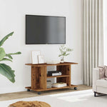 ZNTS TV Cabinet with Castors Old Wood 80x40x45 cm Engineered Wood 855790