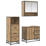 Bathroom Furniture Set 3 pcs Artisan Oak Engineered Wood 3402333