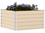 Planter Ivory 100 x 100 x 75 cm Steel 42018079