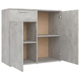 Sideboard Concrete Grey 80x36x75 cm Engineered Wood 805774