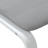 Footstool Light Grey 51x41x40 cm Fabric 351064