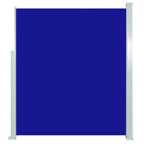 Patio Retractable Side Awning 160x500 cm Blue 317924