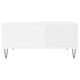 Coffee Table White 80x80x36.5 cm Engineered Wood 830780