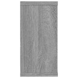 Wall Cube Shelves 4 pcs Grey Sonoma 100x15x30 cm Engineered Wood 815910