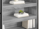 Book Cabinet 2 pcs Grey Sonoma 80 x 30 x 155 cm Engineered Wood 3403007