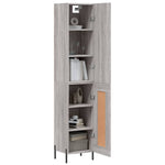 Highboard Grey Sonoma 34.5x34x180 cm Engineered Wood 3199119