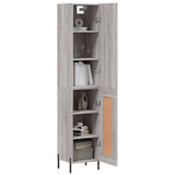 Highboard Grey Sonoma 34.5x34x180 cm Engineered Wood 3199119