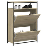 Shoe Cabinet Sonoma Oak 75x34x112 cm Engineered Wood 840035