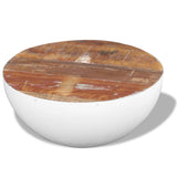 Bowl Shaped Coffee Table Solid Reclaimed Wood 60x60x30 cm 243353