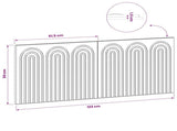 Wall-Mounted Headboard ALKMAAR High Gloss White Engineered Wood 896309