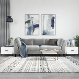 Coffee Tables 2 pcs White 50x50x40 cm Engineered Wood 829413