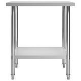 Kitchen Work Table 80x60x85 cm Stainless Steel 51186