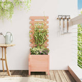 Garden Planter with Rack 39x39.5x114 cm Solid Wood Douglas 832520