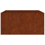 Planter 80x80x40 cm Corten Steel 824531