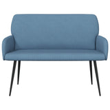 2 Seater Sofa with Metal Legs 2-Seater Blue Corduroy Fabric 42051046