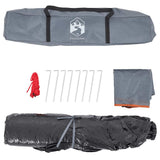 Camping Tent Dome 3-Person Grey and Orange Quick Release 4004179