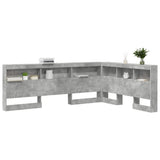Storage Headboard Concrete Grey 135 cm Engineered Wood 3335552