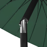 Garden Parasol with Aluminium Pole 270 cm Green 47304