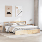 Bed Frame with Headboard without Mattress 180x200 cm Super King 3306742