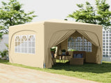 3 x 3m Pop-Up Gazebo Shelter, with Accessories - Sand T3398P317804