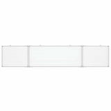 Magnetic Whiteboard Foldable 200x40x1.7 cm Aluminium 4005365