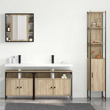 Bathroom Furniture Set 4 pcs Sonoma Oak Engineered Wood 3399393