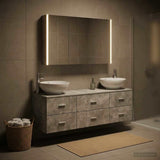 Bathroom Furniture Set 4 pcs Concrete Grey 3406946