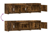 TV Cabinet 130 x 33 x 47 cm Smoked Oak Engineered Wood 8011199