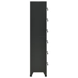 Locker Cabinet Anthracite 38x40x180 cm Steel 339795