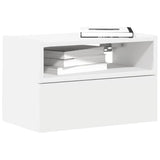 Wall-mounted Bedside Cabinets 2 pcs White 45x26x28.5 cm 858597