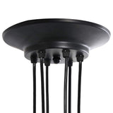 Pendant Lamp with 6 Lamp Holders E27 Black Metal 4103455
