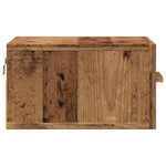 ZNTS Wall-mounted Bedside Cabinets 2 pcs Old Wood 35x35x20 cm 857064