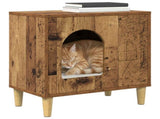 Cat House Old Wood 51 x 30 x 52 cm Engineered Wood 8000669